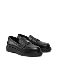 CALVIN KLEIN LOAFER W/HW LTH Mocassino in pelle black - Scarpe Donna - 1