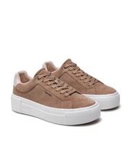 CALVIN KLEIN FLATFORM CUP LACE UP Sneakers in pelle suede - Scarpe Donna