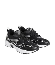 CALVIN KLEIN CK JEANS Retro Tennis Sneakers in pelle black - Scarpe Uomo - 1