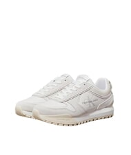 CALVIN KLEIN TOOTHY RUNNER Sneakers in pelle white - Scarpe Donna - 1