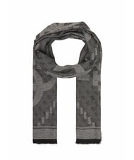 GUESS LOGO ALL OVER Sciarpa in tessuto jacquard NERO - Sciarpe - 1
