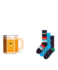 HAPPY SOCKS WURST AND BEER Gift Box 3 paia di calze - Calze Uomo