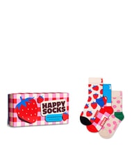 HAPPY SOCKS KIDS FRUITS & BERRIES Gift Box 3 paia di calze 1000 - Calze Unisex - 1