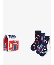 HAPPY SOCKS HOLIDAY KIDS Gift Box 3 paia di calze - Calze Unisex