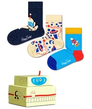 HAPPY SOCKS KIDS ASTRONAUT Gift Set 3 paia di Calze - Calze Unisex