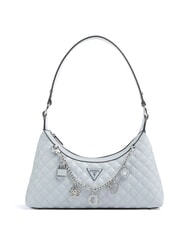 GUESS EVERLEE Borsa a spalla trapuntata con charms misty blue - Borse Donna - 1