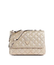 GUESS GIULLY 2 Borsa intracciata a spalla, a tracolla oro - Borse Donna - 1