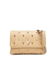 GUESS GIULLY 2 Borsa convertible in raffia con flap natural - Borse Donna - 1