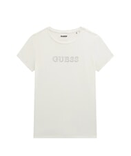 GUESS MINI ME KIDS T-shirt logo strass - T-shirt Bambino