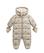 GUESS KIDS MINI ME Tuta da neve con cappuccio 4g rustic beige aop - Tutine e completi per neonati - 1