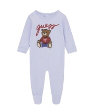 GUESS KIDS MINI ME Tutina da neonato in cotone arctic sky - Tutine e completi per neonati - 1