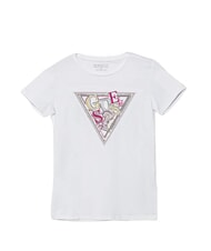 GUESS KIDS T-shirt in cotone con stampa e strass - T-shirt Bambino