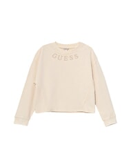 GUESS KIDS Felpa a girocollo bimba ricamo logo peach peony - Felpe Bambini - 1