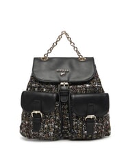 GUESS GIRLS TWEED Zainetto in tessuto con tasche jetbla - Borse Donna - 1