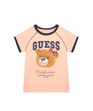 GUESS KIDS T-shirt manica corta stampa orsetto peach sunrise - T-shirt Bambino - 1