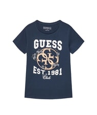 GUESS KIDS T-shirt manica corta stampa e ricamo secret blue - T-shirt Bambino - 1