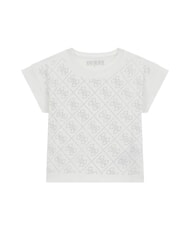 GUESS KIDS T-shirt manica corta strass logo - T-shirt Bambino