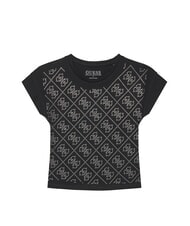 GUESS KIDS T-shirt manica corta strass logo jetbla - T-shirt Bambino - 1