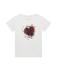GUESS KIDS T-shirt bimba stampa cuore e logo - T-shirt Bambino