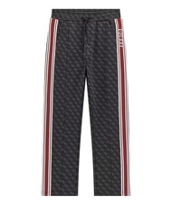 GUESS KIDS Pantalone jogger da bambino 4g jacquard jet blac - Pantaloni bambini - 1
