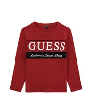 GUESS KIDS Maglione da bambino a girocollo chili red - Maglioni Bambini - 1