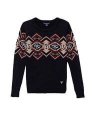 GUESS KIDS Maglione da bambino ricamo motivo smartblue - Maglioni Bambini - 1