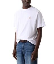 GUESS DIAMANTE LOGO T-shirt oversize a manica corta purwhite - T-shirt Uomo - 1