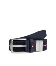 TOMMY HILFIGER REVERSIBLE Cintura double face in tessuto space blue - Cinture - 1