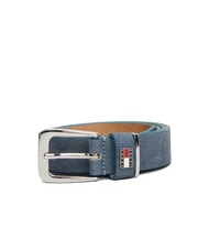 TOMMY HILFIGER TH HERITAGE Cintura in pelle stampa denim - Cinture
