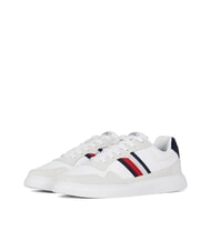 TOMMY HILFIGER LIGHT CUPSOLE MIX Sneakers in pelle bright white/andorra - Scarpe Uomo - 1