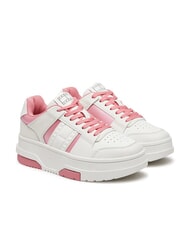 TOMMY HILFIGER TH BROOKLYN Sneakers flatform in pelle preppy pink - Scarpe Donna - 1