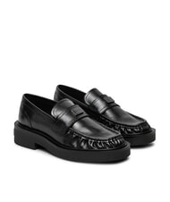 TOMMY HILFIGER TJW ORIGIN LOAFER Mocassini donna in pelle black - Scarpe Donna - 1