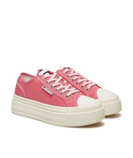 TOMMY HILFIGER TJW FOXING Sneakers platform in tessuto preppy pink - Scarpe Donna - 1