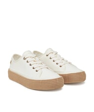 TOMMY HILFIGER TH Sneakers epadrillas in tela ancient white - Scarpe Donna - 1