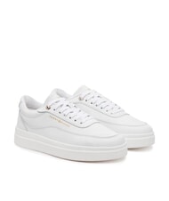 TOMMY HILFIGER MODERN COURT Sneakers platform in pelle white - Scarpe Donna - 1