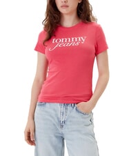 TOMMY HILFIGER TH JEANS T-shirt in cotone con stampa logo amour - T-shirt e Top Donna - 1