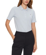 TOMMY HILFIGER TH 1985 Polo donna a maniche corte breezy blue - Polo Donna - 1