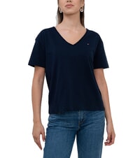 TOMMY HILFIGER TH T-shirt  scollo a V relaxed fit - T-shirt e Top Donna