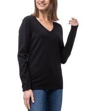 TOMMY HILFIGER TH Maglione donna con scollo a V - Maglie Donna