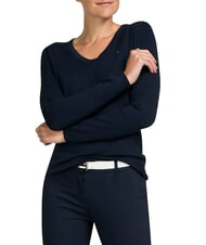 TOMMY HILFIGER TH Maglione donna con scollo a V - Maglie Donna