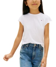 TOMMY HILFIGER KIDS BIMBA T-shirt manica corta con riccetti white - T-shirt Bambino - 1