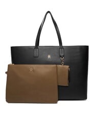 TOMMY HILFIGER TH ICON Shopper con pochette black - Borse Donna - 1