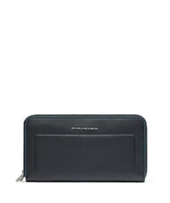 PIQUADRO ATLAS Portafoglio Zip Around in pelle nero2 - Portafogli Donna - 1