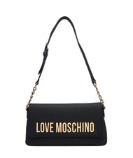 LOVE MOSCHINO BOLD LOVE Borsa a spalla inserto catena Nero - Borse Donna - 1
