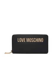 LOVE MOSCHINO BOLD LOVE Portafoglio grande zip around Nero - Portafogli Donna - 1