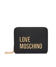 LOVE MOSCHINO BOLD LOVE Portafoglio medio zip around Nero - Portafogli Donna - 1
