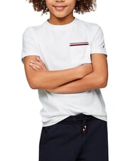TOMMY HILFIGER TH KIDS T-shirt a maniche corte con taschino - T-shirt Bambino