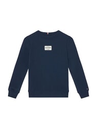 TOMMY HILFIGER TH KIDS Felpa a girocollo patch logo dark night navy - Felpe Bambini - 1