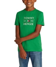 TOMMY HILFIGER TH KIDS T-shirt con stampa maxi logo - T-shirt Bambino
