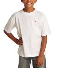 TOMMY HILFIGER TH KIDS T-shirt maniche corte relaxed fit white - T-shirt Bambino - 1